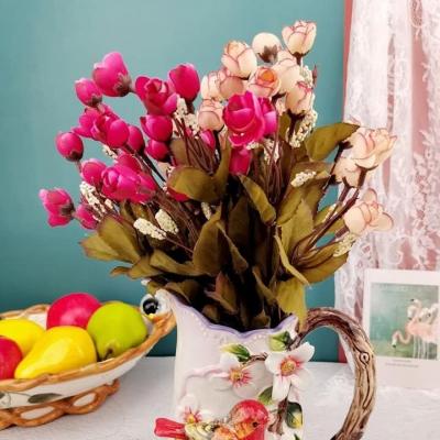 BÌNH CẮM HOA ĐẮP NỔI CHIM HOA - HÀNG THỦ CÔNG CAO CẤP